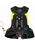 Obrázok pre Vesta s airbagem FULL DPS VEST SL celotelová, SPIDI - Itálie (černá/žlutá fluo, verze bez páteř vložky)