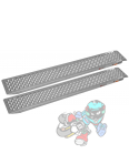 Obrázok pre nájezdová rampa hliníková rovná, QTECH (1 pár, stříbrná)