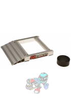 Obrázok pre Hliníková podložka s válci pro možnost promazání sekundárního převodu, QTECH (stříbrná)