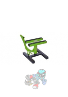 Obrázok pre  Stojan MX, QTECH - EU (černá matná/zelená)   