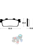 Brzdové doštičky SBS MOTO Obrázok pre Brzdové doštičky SBS MOTO