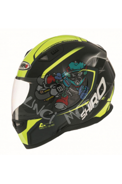 Obrázok pre SHIRO PRILBA SH-881 MOTEGI FLUO YELLOW