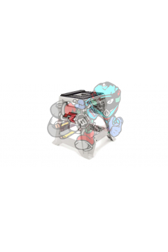 Obrázok pre Stojan MX R15 (technopolymer / hliník), RTECH - Itálie (bílá/černá)